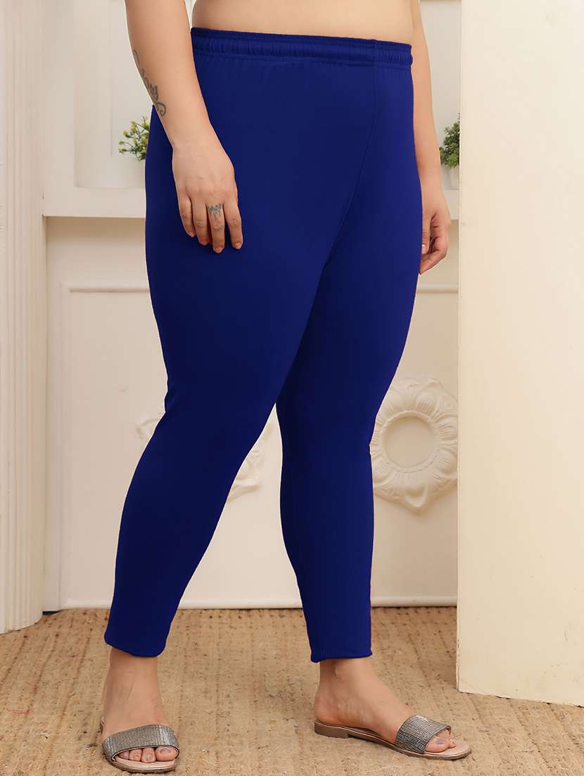 women pack of 2 plus size solid mid rise legging - 22377953 -  Standard Image - 3
