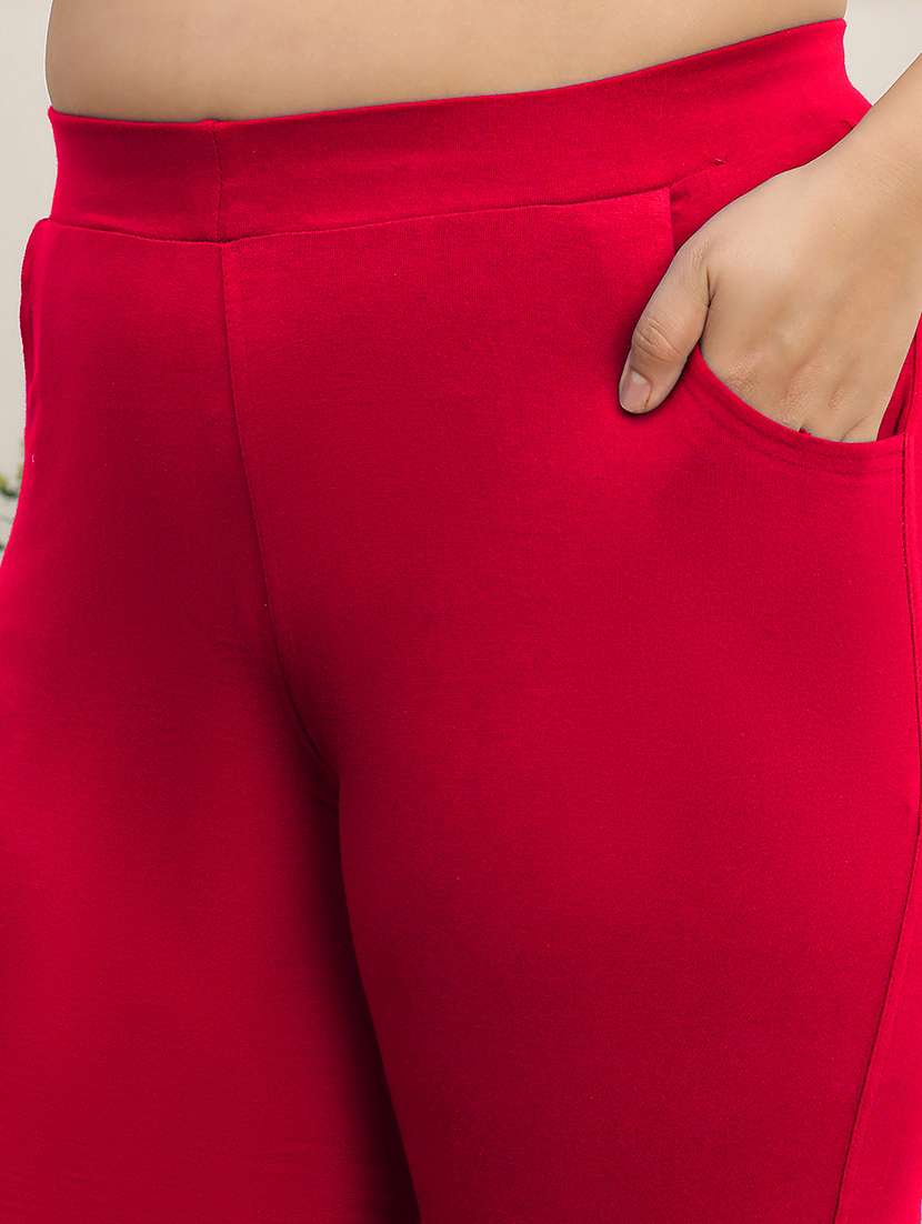 women pack of 2 plus size solid mid rise legging - 22378058 -  Standard Image - 5