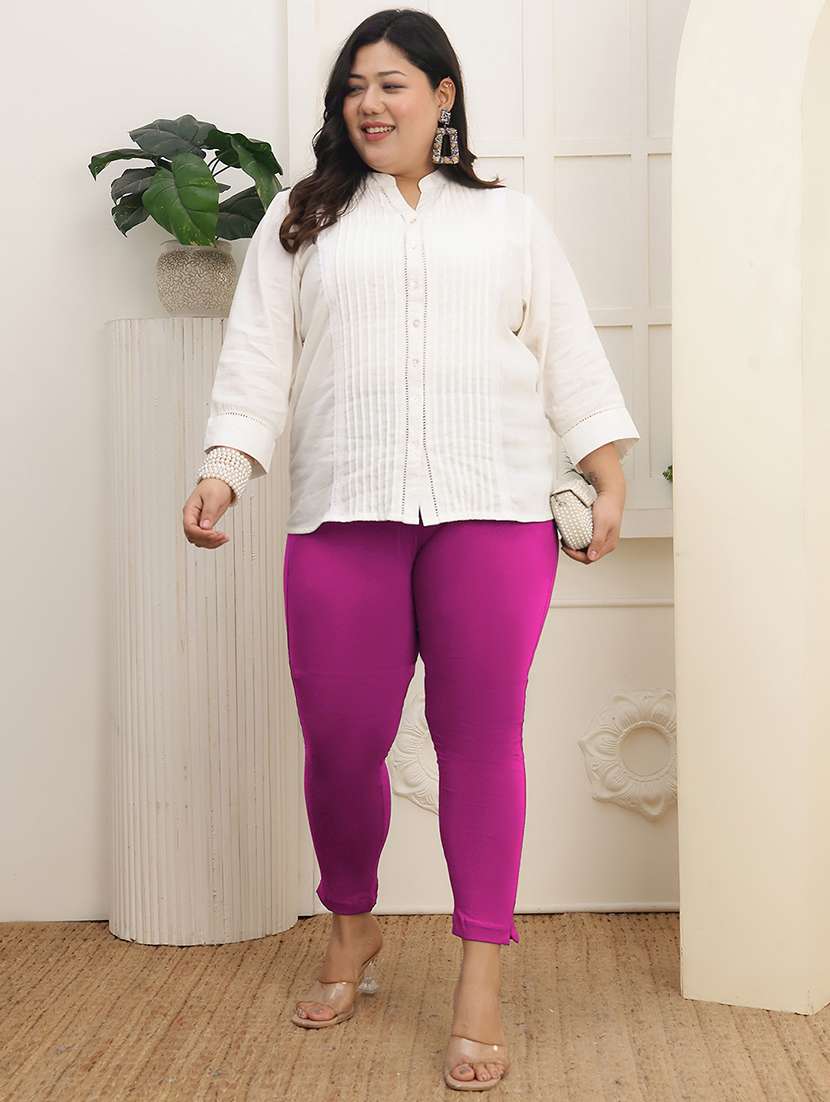 women pack of 2 plus size solid legging - 22378128 -  Standard Image - 5