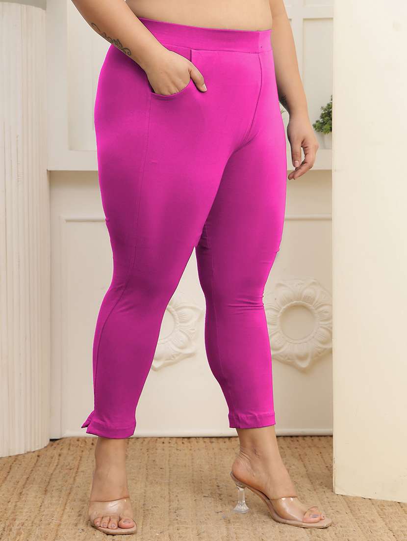 women pack of 2 plus size solid legging - 22378218 -  Standard Image - 3
