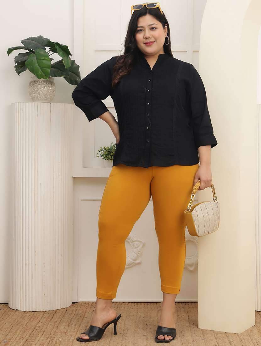 women pack of 2 plus size solid legging - 22378237 -  Standard Image - 5