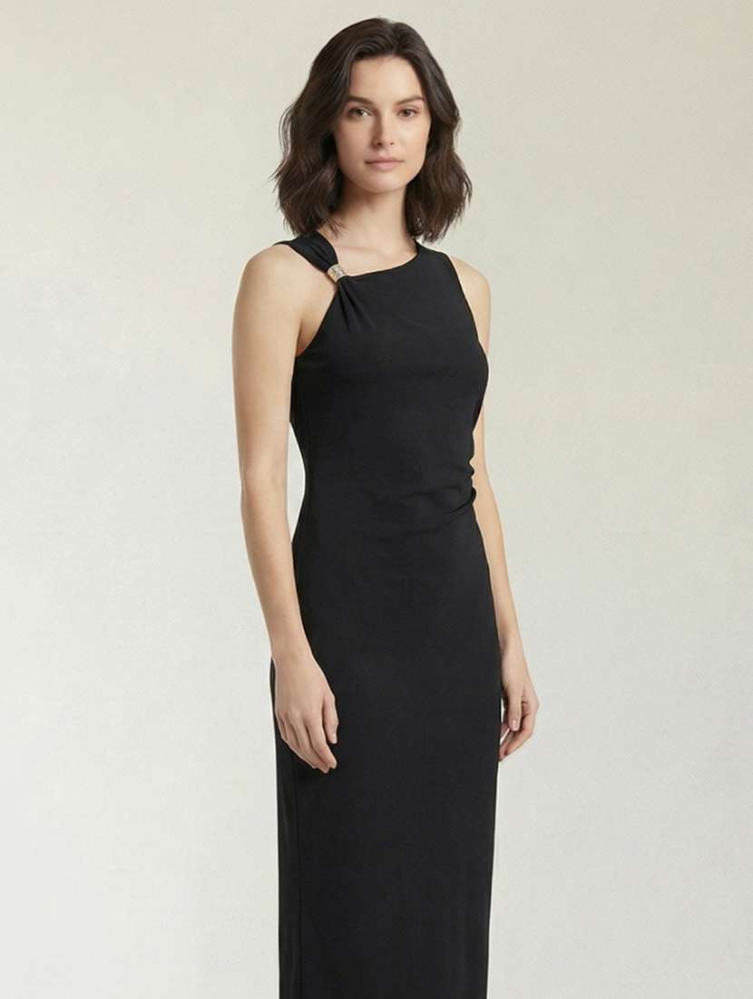 women solid single shoulder bodycon dress - 22378253 -  Standard Image - 5