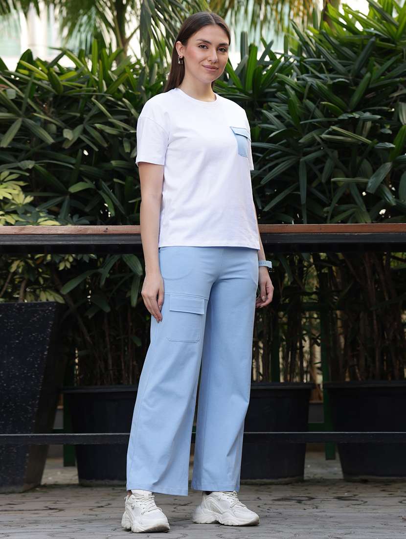 women printed t-shirt & trouser co-ord set - 22378339 -  Standard Image - 3