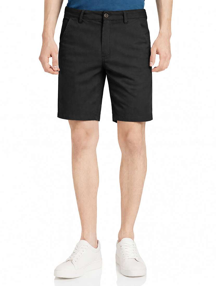 men solid mid rise regular fit shorts - 22378527 -  Standard Image - 3
