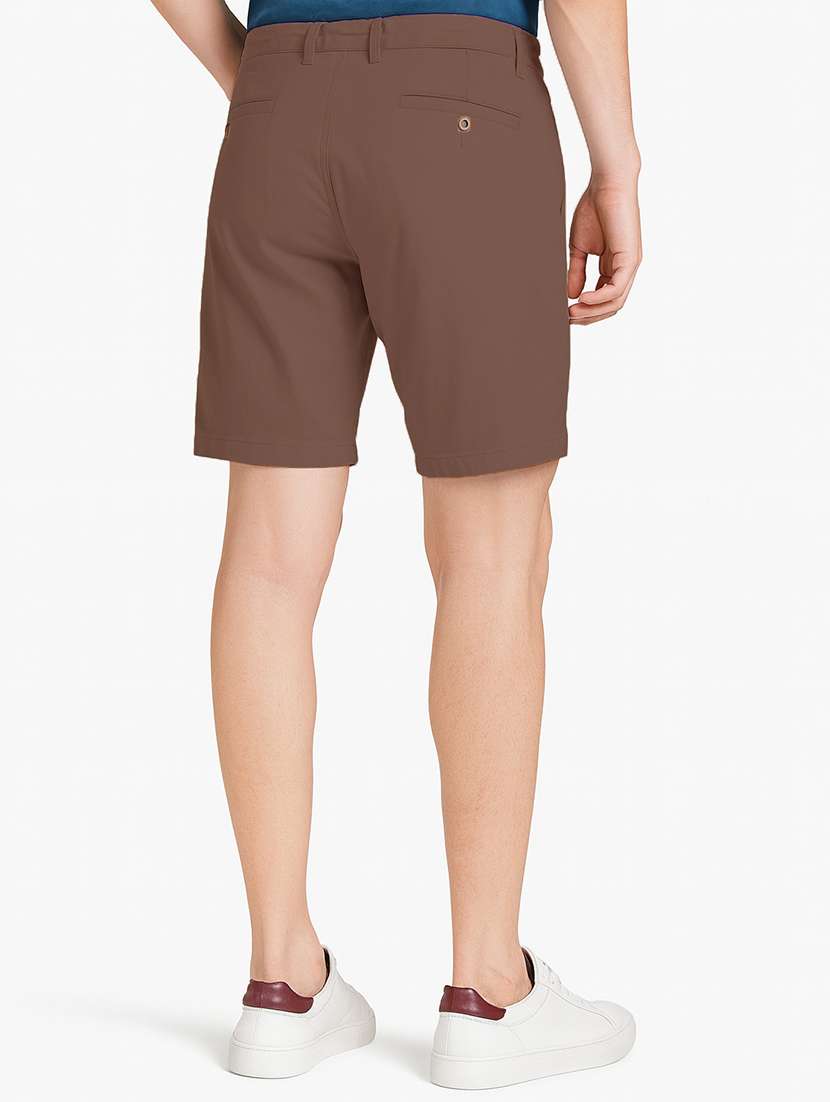 men solid mid rise regular fit shorts - 22378530 -  Standard Image - 3