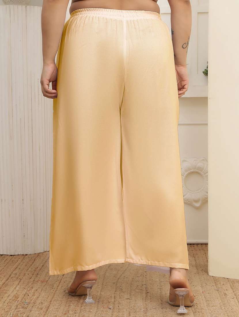 women plus size solid palazzo - 22378721 -  Standard Image - 3