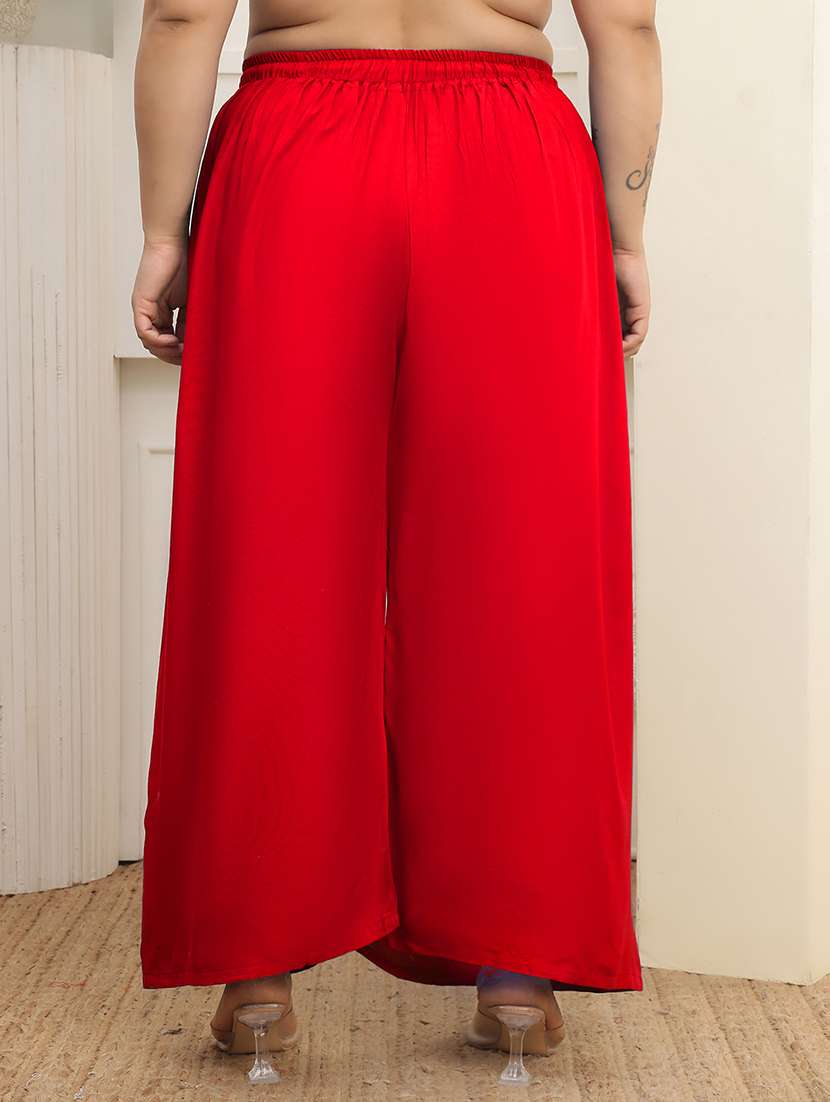 women plus size solid palazzo - 22378722 -  Standard Image - 3