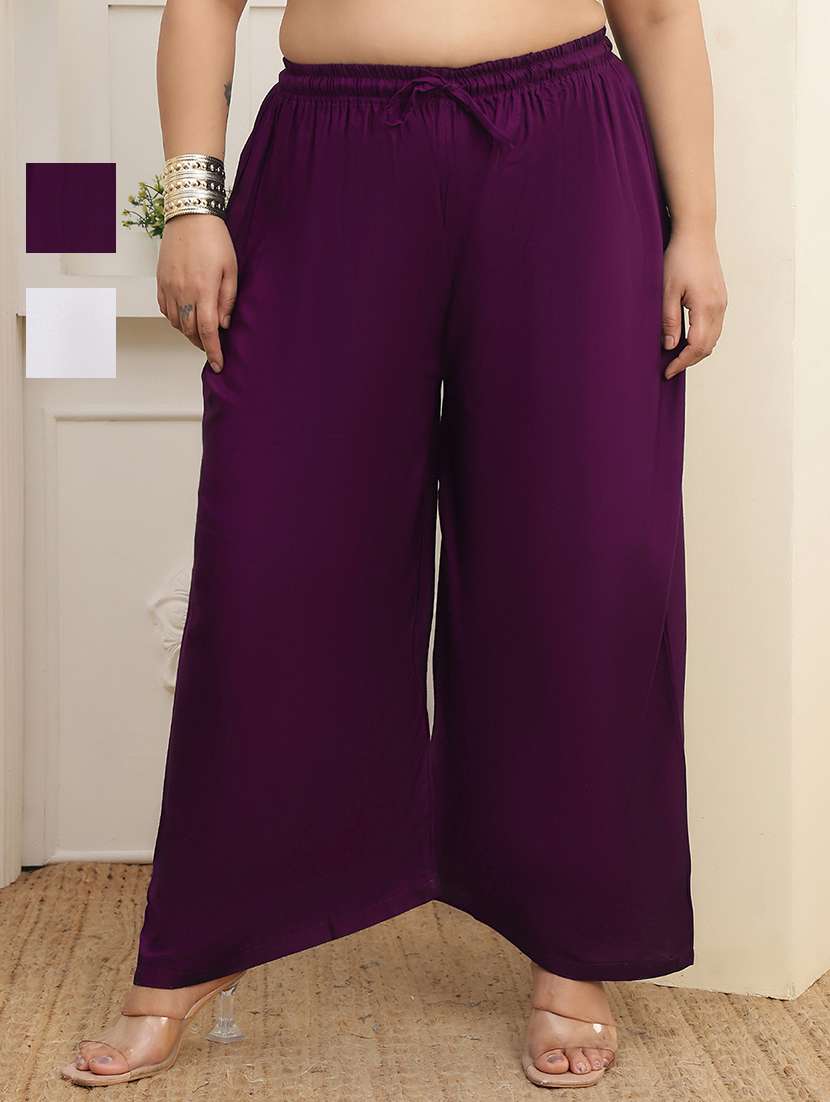 multi colored rayon palazzos