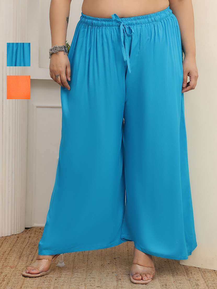 multi colored rayon palazzos