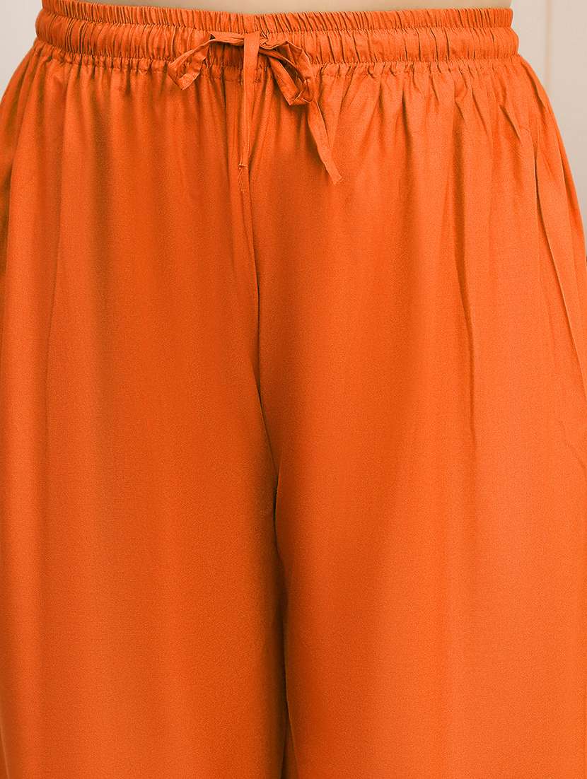 multi colored rayon palazzos - 22378809 -  Standard Image - 5