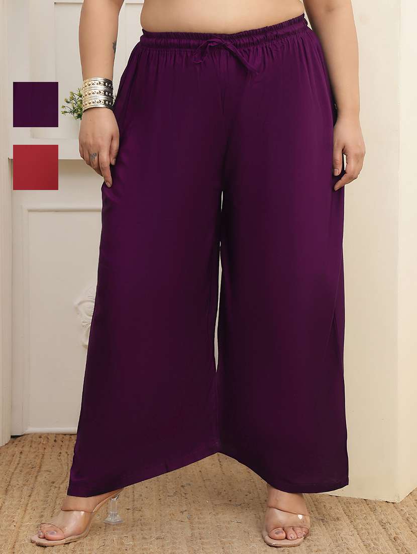 multi colored rayon palazzos