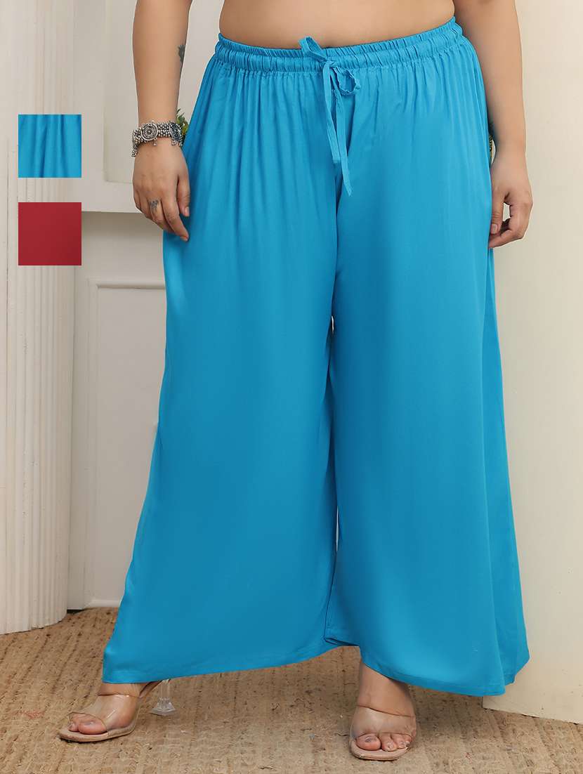 multi colored rayon palazzos