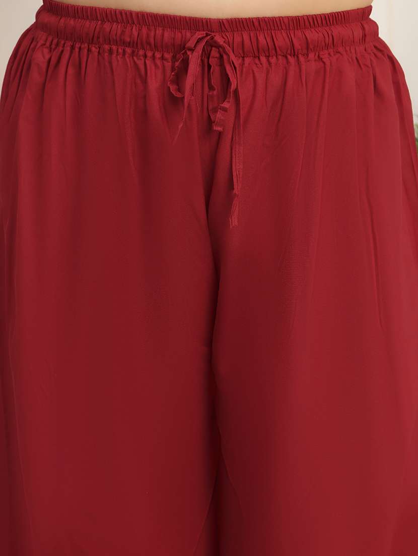 multi colored rayon palazzos - 22378824 -  Standard Image - 5