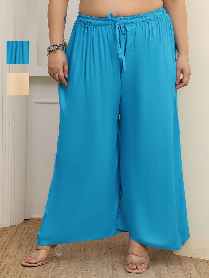 multi colored rayon palazzos