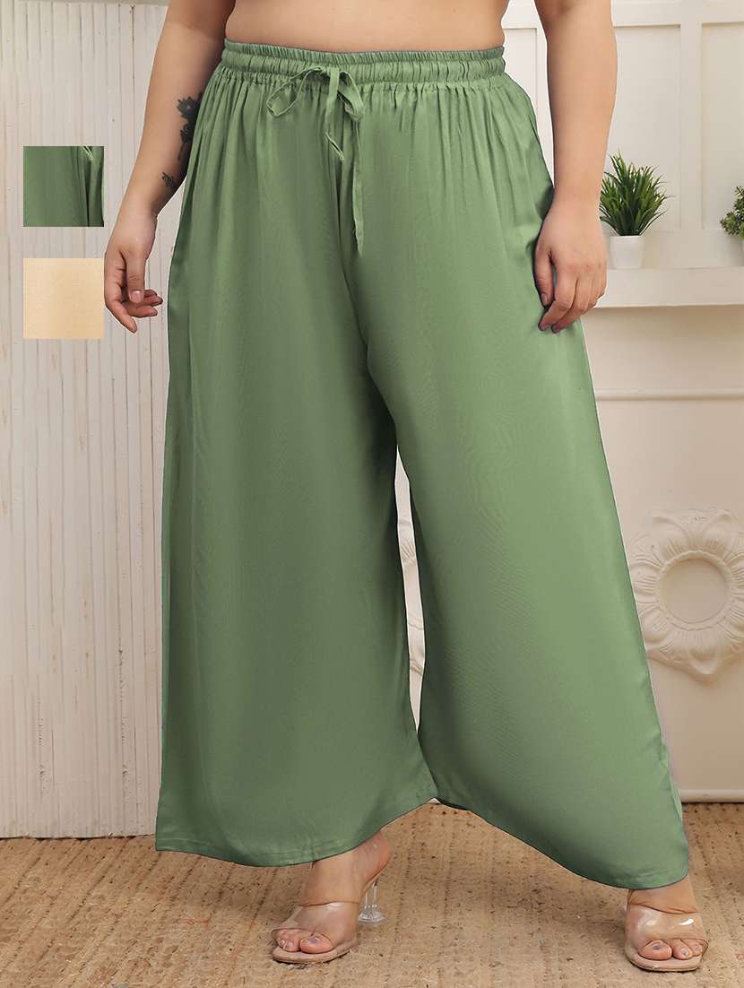 multi colored rayon palazzos