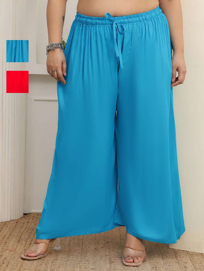 multi colored rayon palazzos