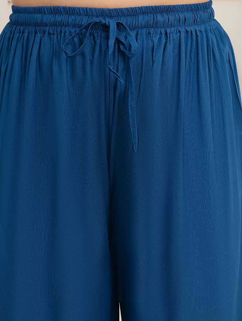 women pack of 2 plus size solid palazzo - 22378948 -  Standard Image - 5