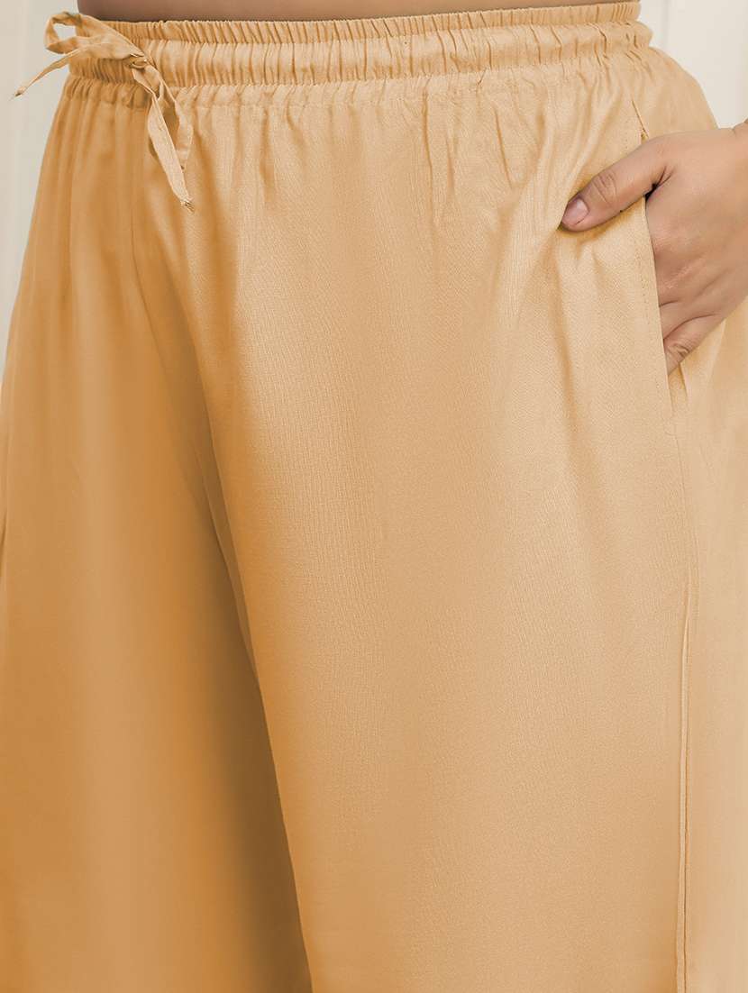 women pack of 2 plus size solid palazzo - 22378971 -  Standard Image - 5