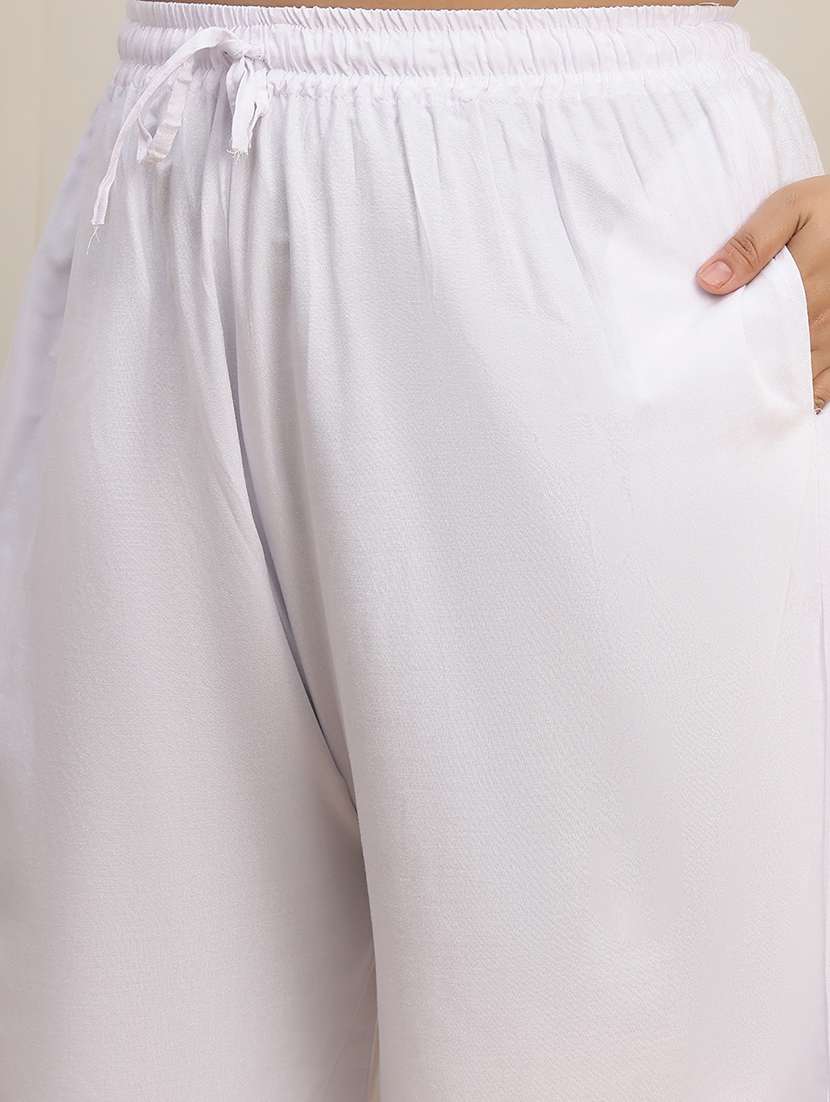 women pack of 2 plus size solid palazzo - 22379008 -  Standard Image - 5