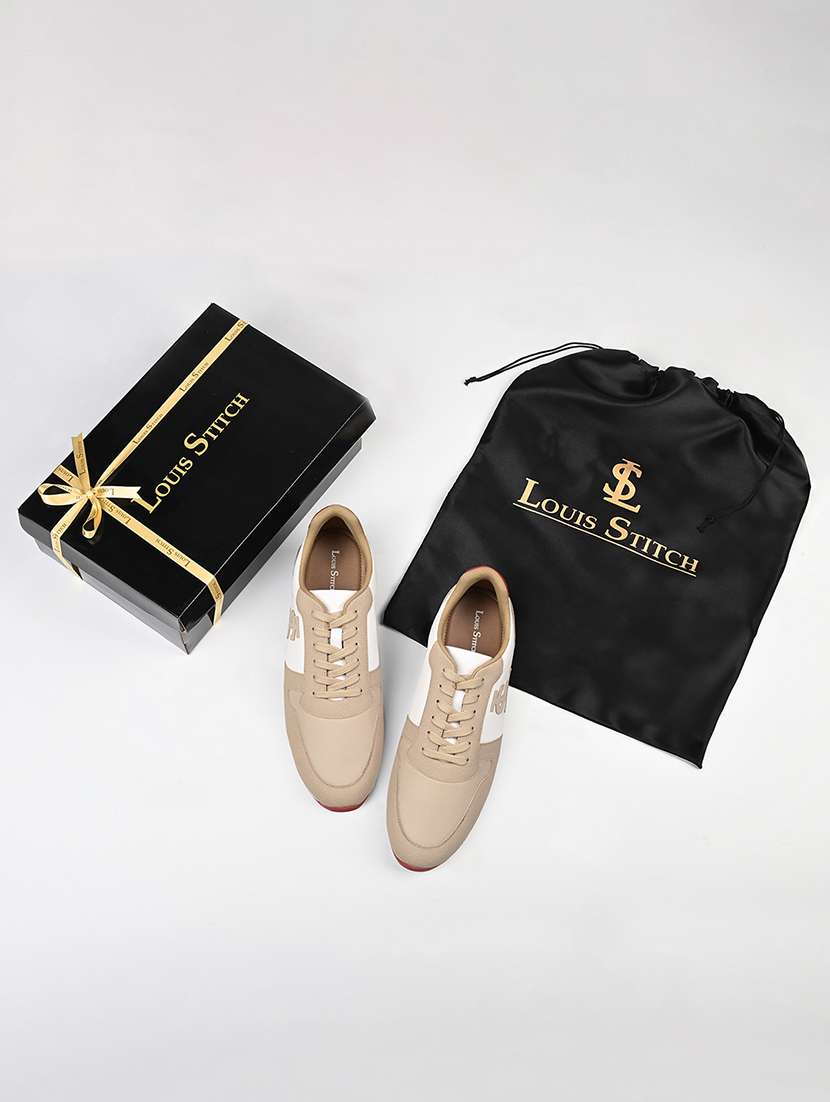 men color block lace up sneaker