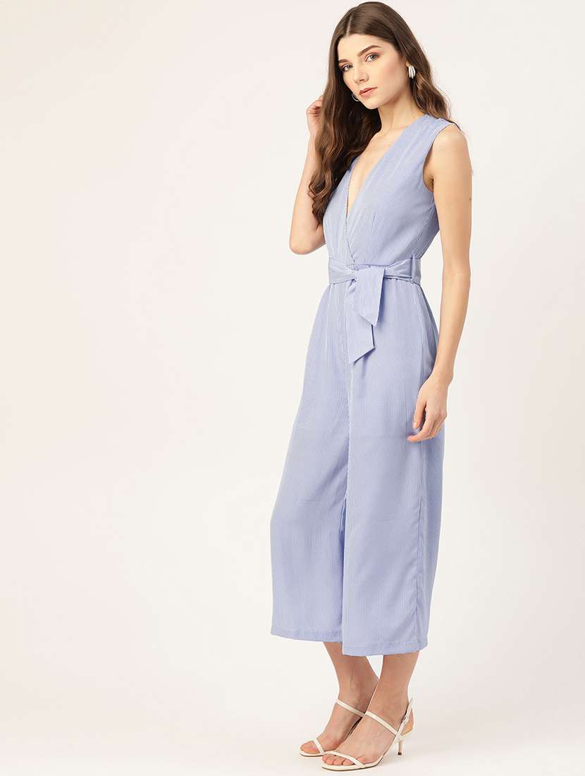 women solid sleeveless jumpsuit - 22379113 -  Standard Image - 3
