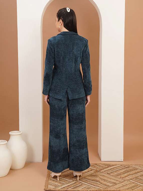 women self designed blazer and trouser co-ord set - 22379205 -  Standard Image - 3