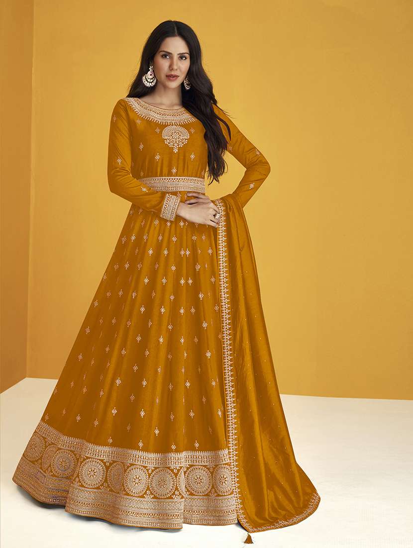 women solid with work semi-stitched suit set