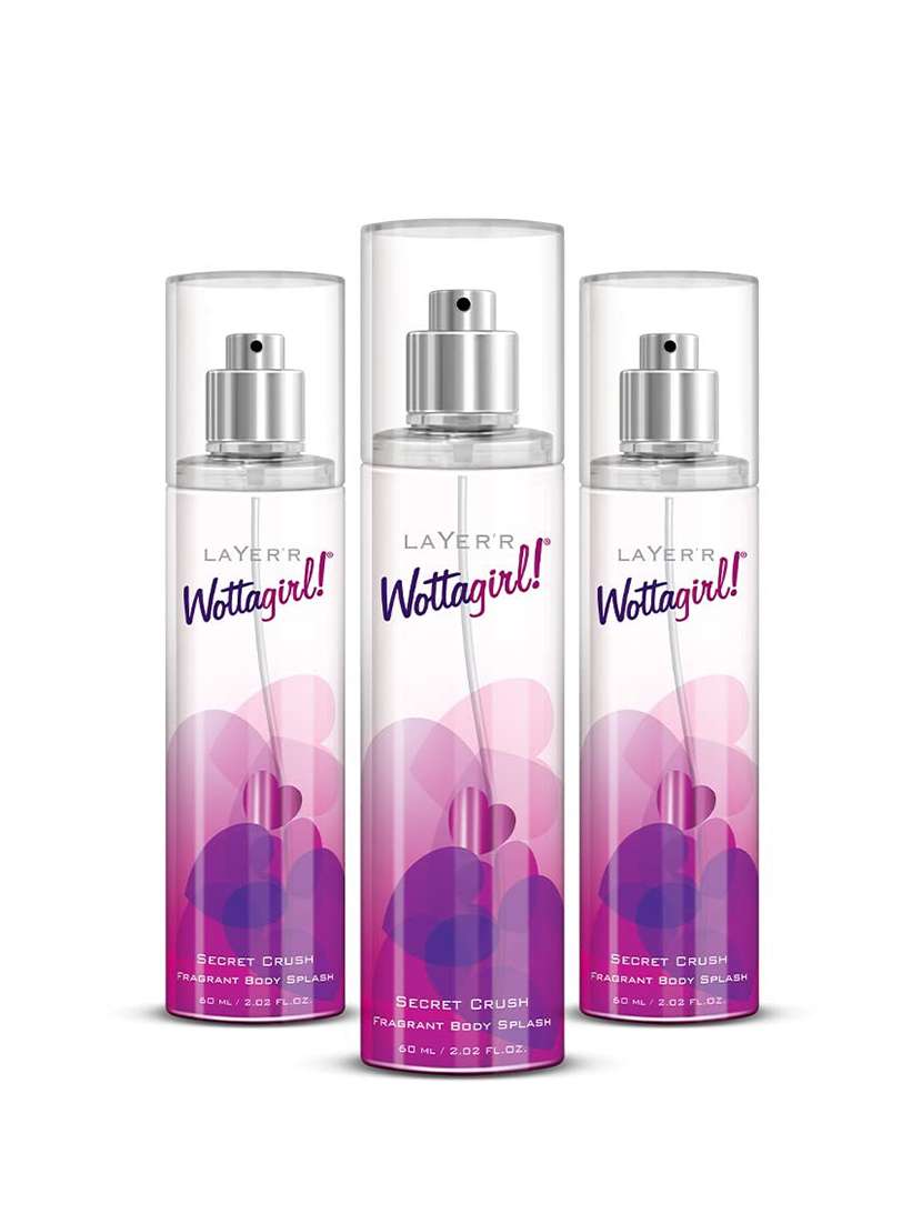 layer'r wottagirl secret crush body spray for women, 180ml (floral)