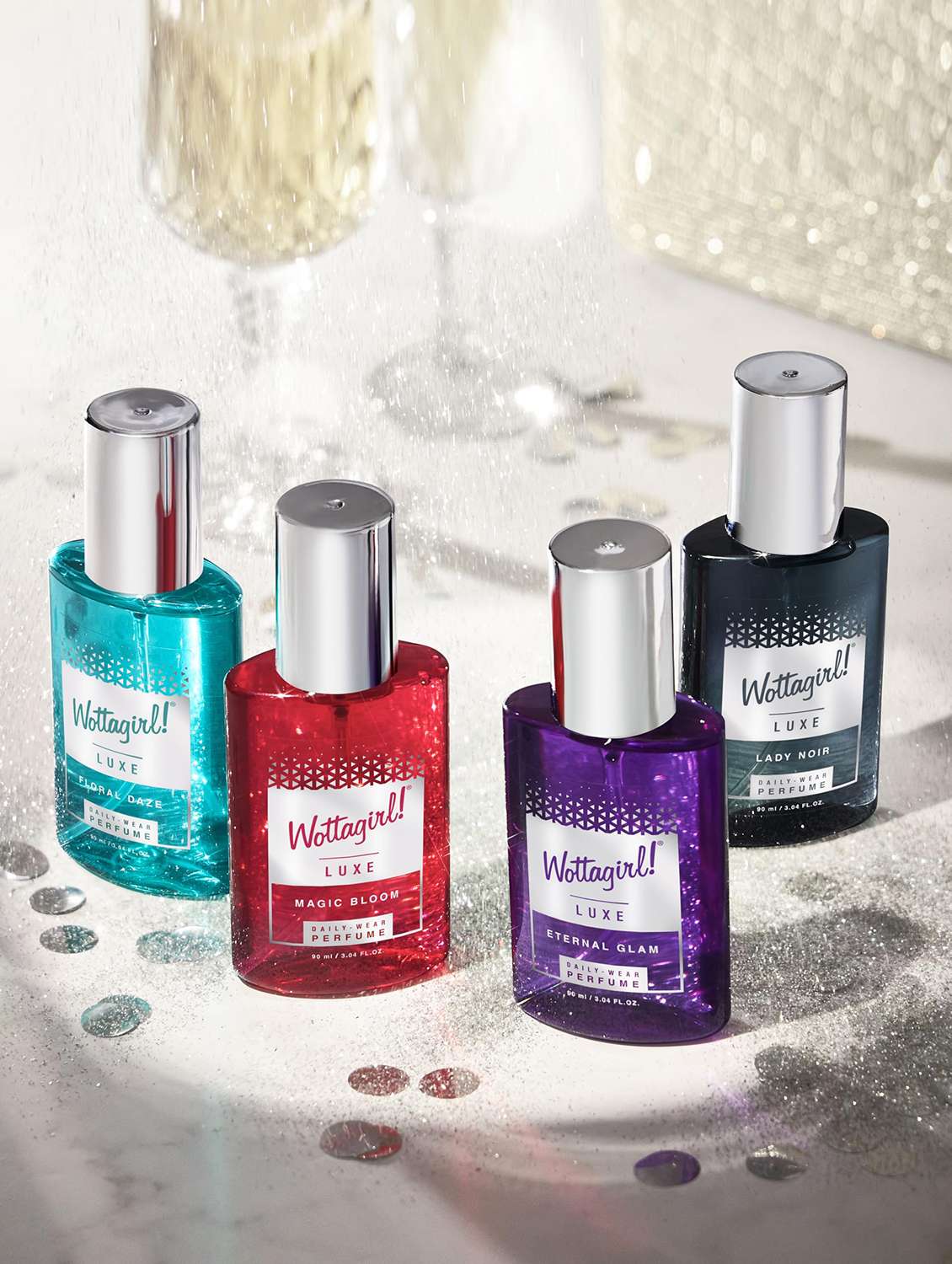 wottagirl! luxe lady noir long lasting perfume- for women (90ml)