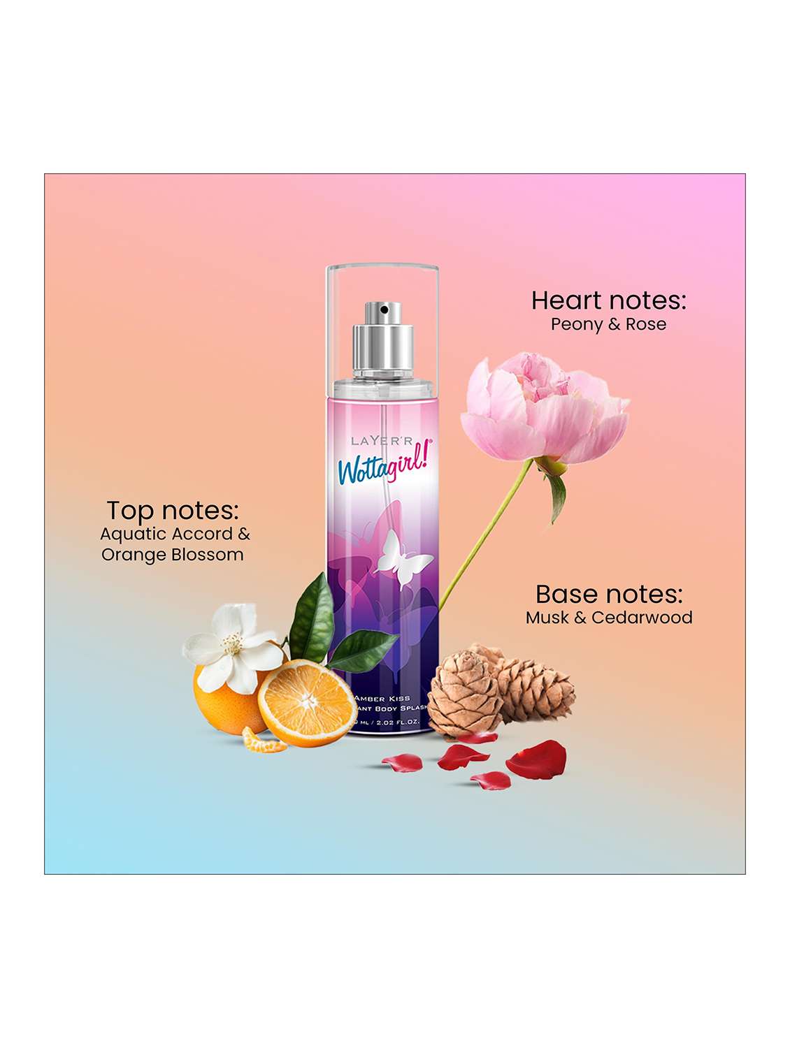 women wottagirl longlasting fragrance pack of 3 - 22379339 -  Standard Image - 3