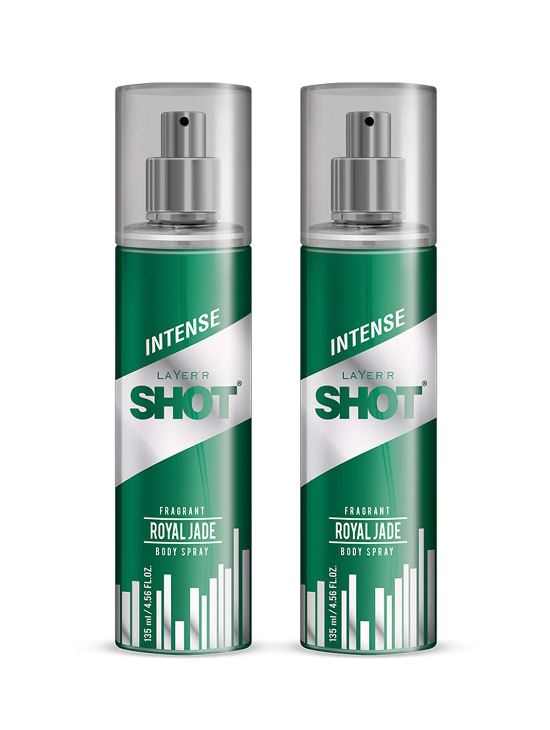 layer'r shot iconic long lasting fragrance body spray  -  for men (270 ml, pack of 2)