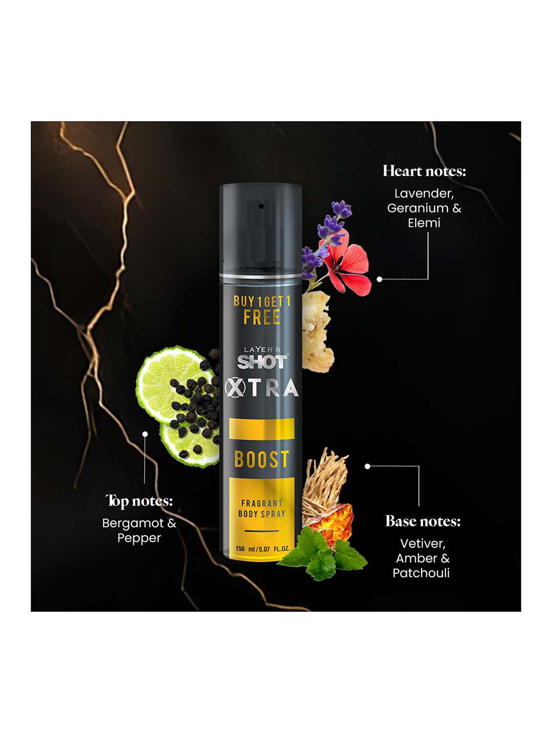  long lasting fragrance body spray  -  for men pack of 2 - 22379385 -  Standard Image - 3