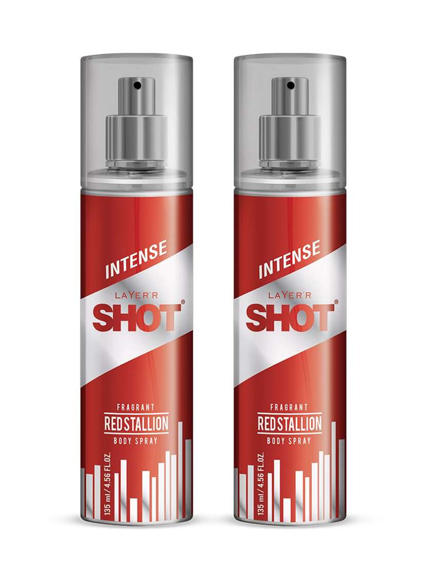 long lasting fragrance body spray  -  for men pack of 2