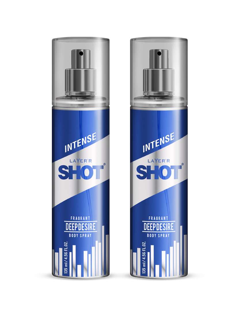 long lasting fragrance body spray  -  for men pack of 2