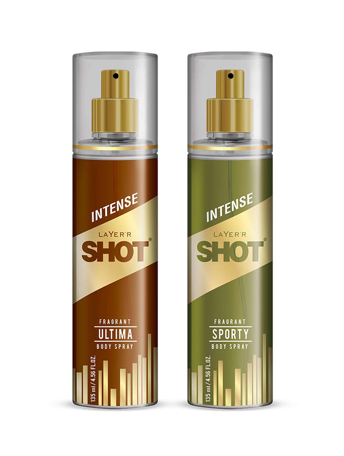 long lasting fragrance body spray  -  for men pack of 2