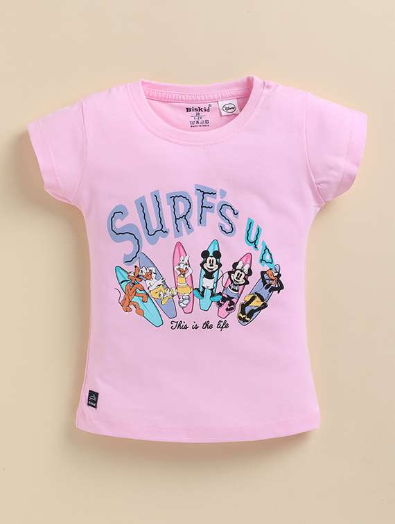 girls pack of 2 printed short sleeve top - 22379609 -  Standard Image - 3