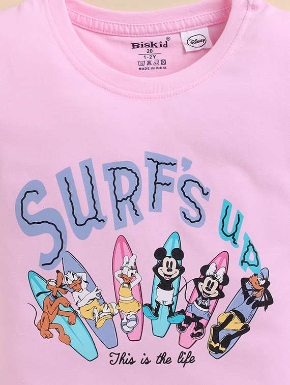 girls pack of 2 printed short sleeve top - 22379609 -  Standard Image - 5