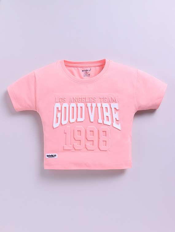 girls pack of 2 printed short sleeve top - 22379613 -  Standard Image - 3