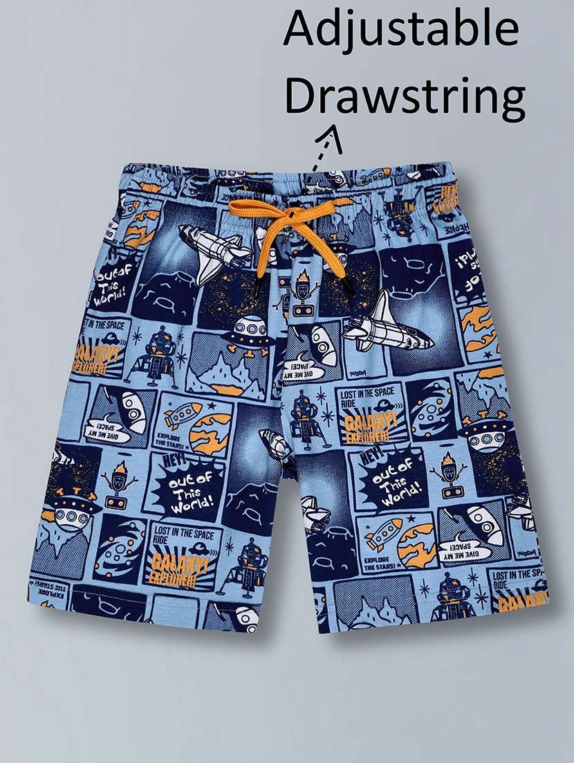 boys pack of 2 printed shorts set - 22379646 -  Standard Image - 3