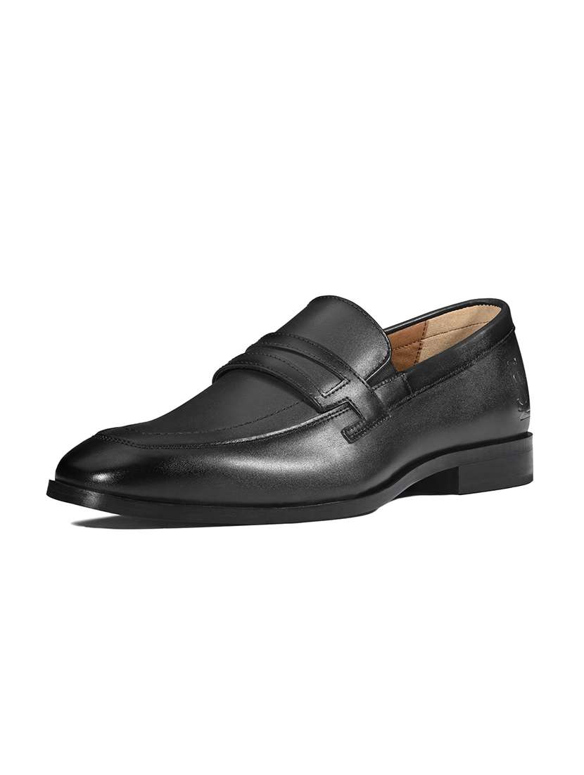 men solid slip on formal shoes - 22379770 -  Standard Image - 3