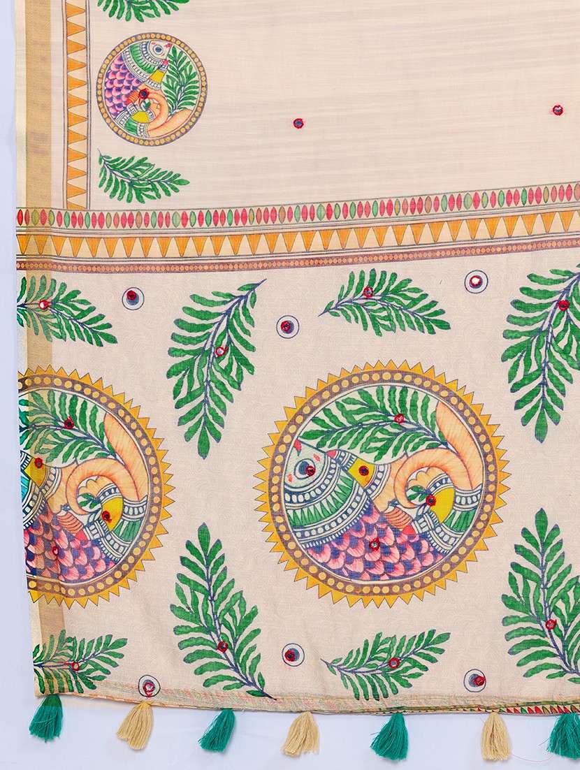 women printed casual wear saree with blouse - 22379869 -  Standard Image - 5