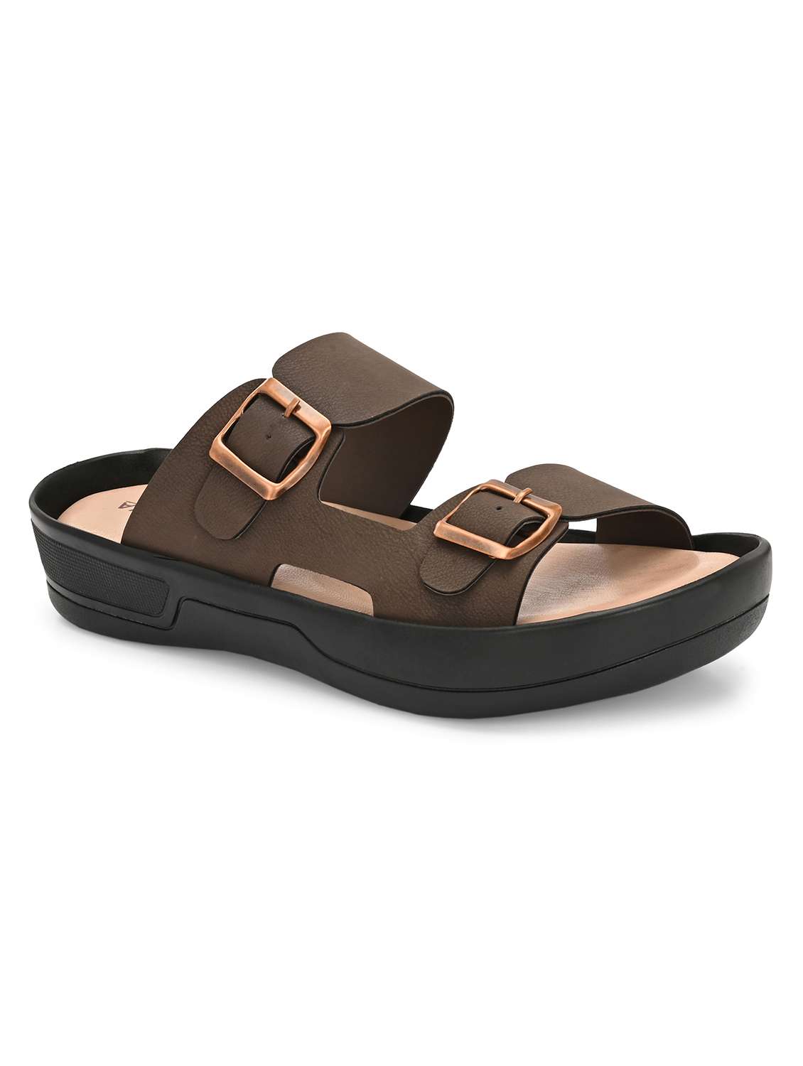 men solid slip on sandal