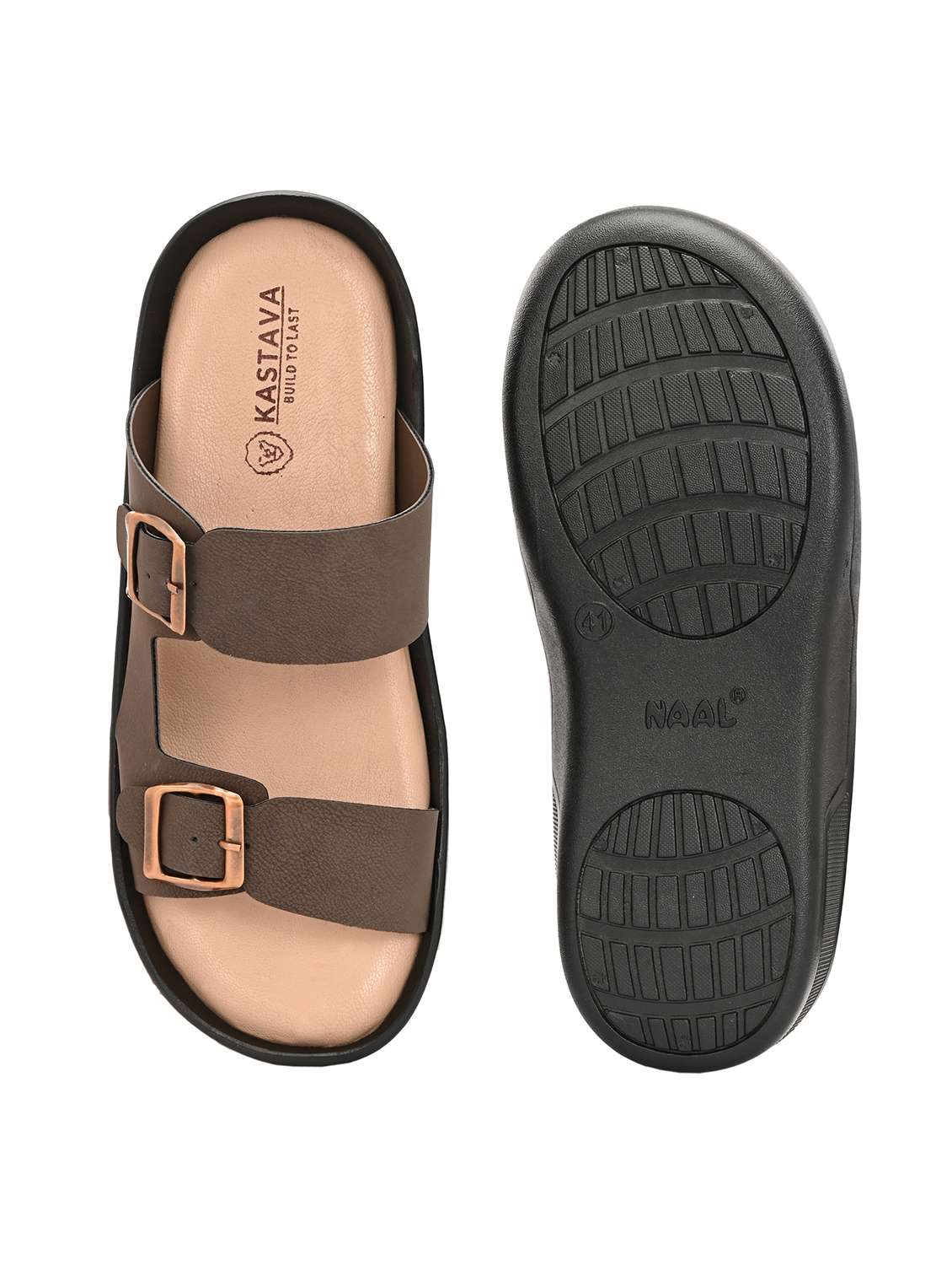 men solid slip on sandal - 22379898 -  Standard Image - 5