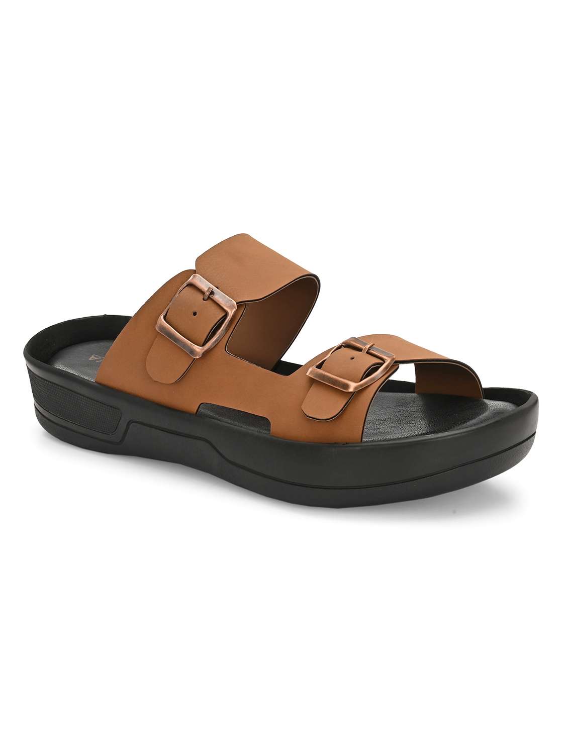 men solid slip on sandal
