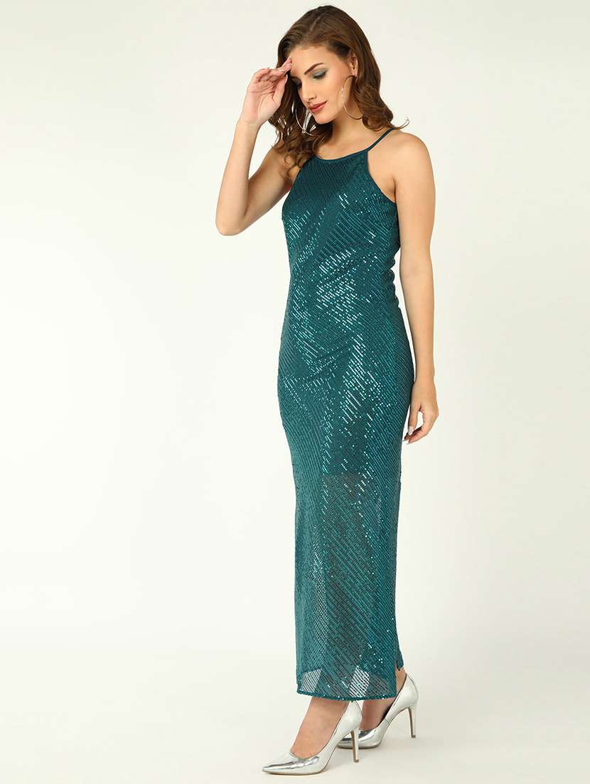 women sequined shoulder strap sheath dress - 22380086 -  Standard Image - 3