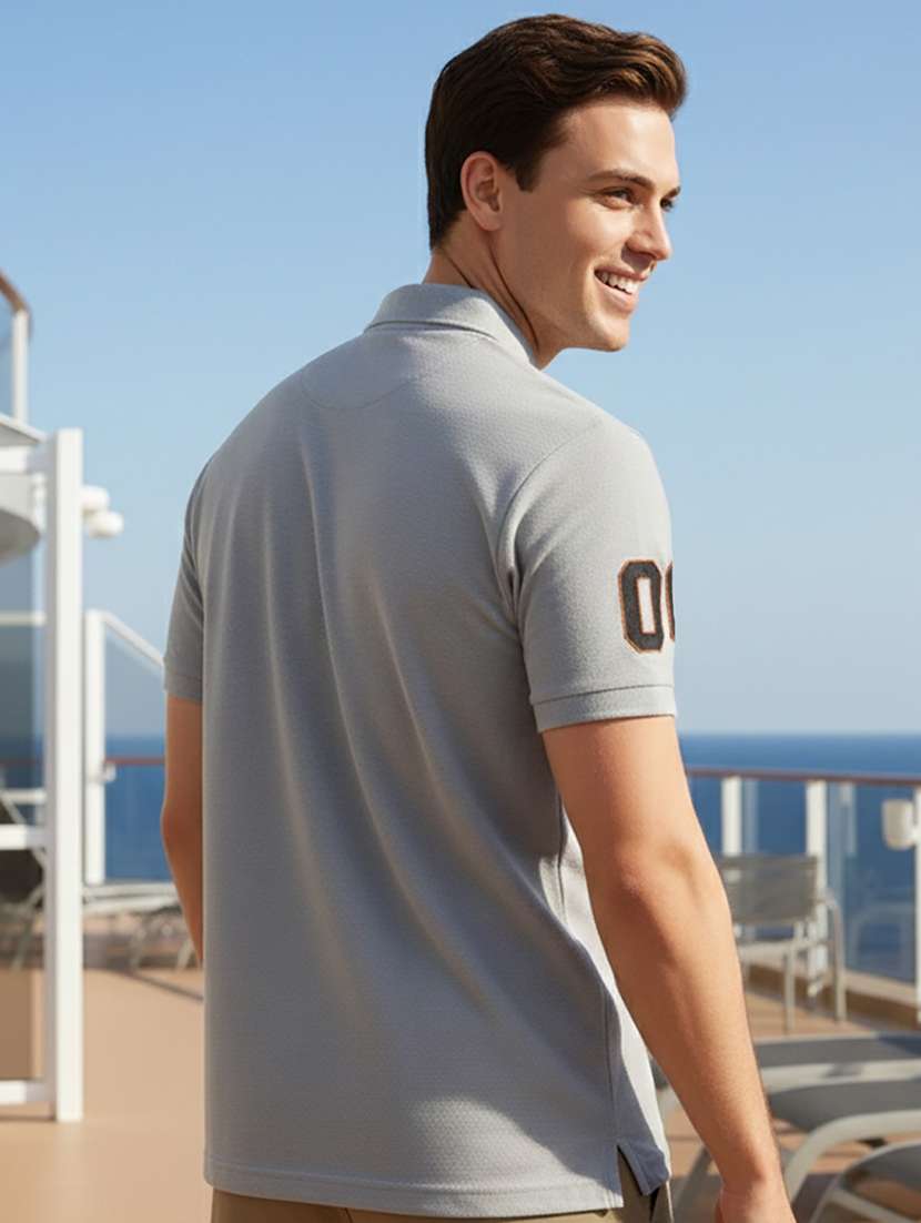 men printed short sleeve regular fit polo t-shirt - 22380684 -  Standard Image - 3