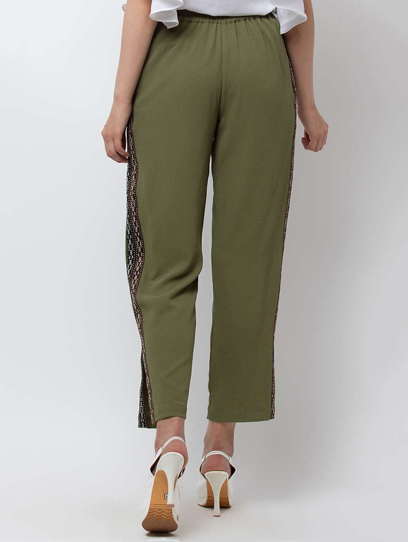 women tapered mid rise straight trouser - 22380716 -  Standard Image - 3