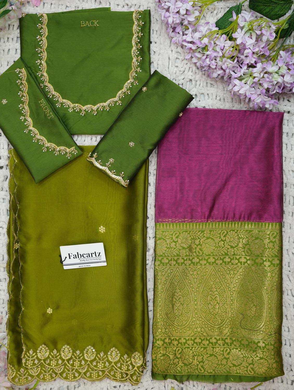 rosewater silk flared lehenga