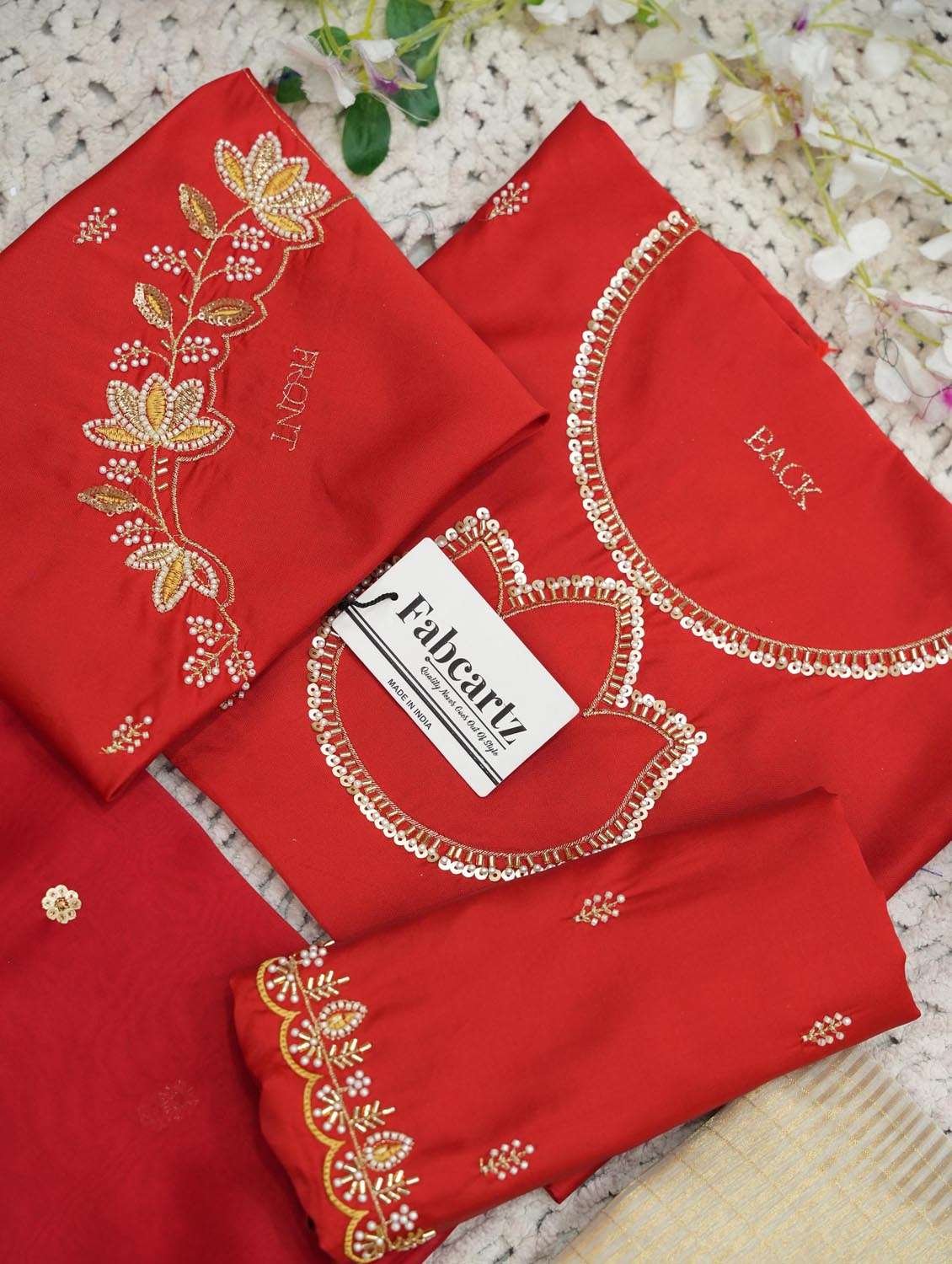 women self design south indian style unstitched lehenga choli set - 22380961 -  Standard Image - 3