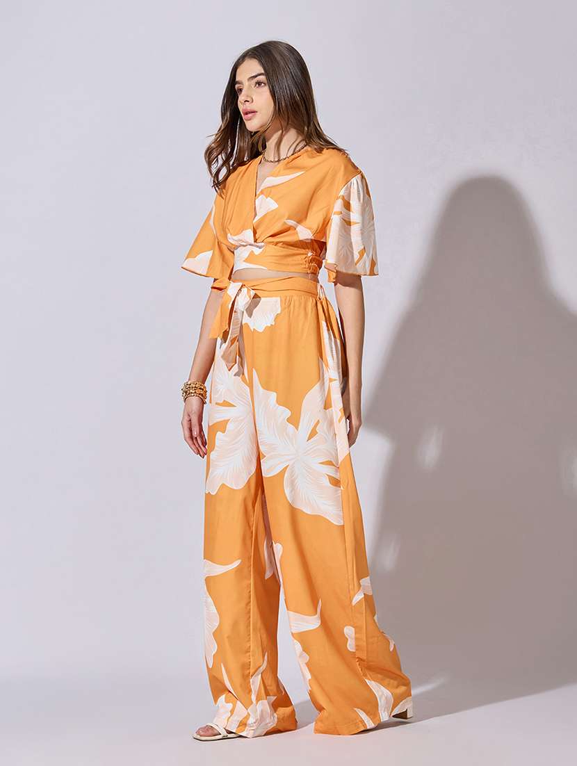 women printed top and trouser co-ord set - 22381008 -  Standard Image - 3